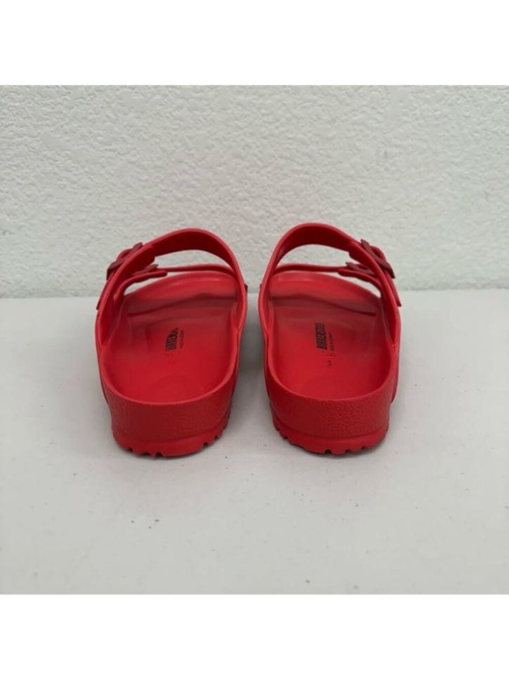 Birkenstock Arizona Eva Red Rubber Buckle Slide Sandals Shoes Mens size 44 US 11 - Picture 3 of 8